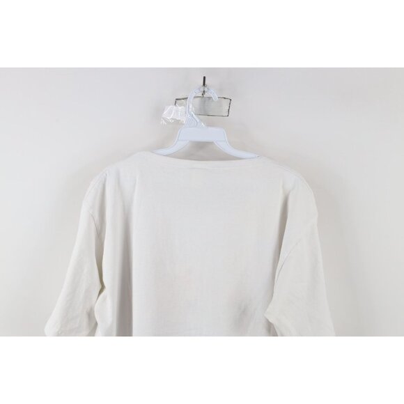 Vintage 90s Streetwear Womens XL Celestial Sun Moon Stars Short Sleeve T-Shirt - Picture 11 of 12